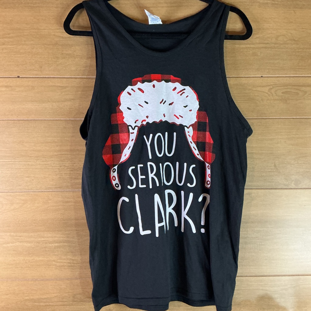 Black Christmas Unisex Medium Tank Top With National Lampoon Print